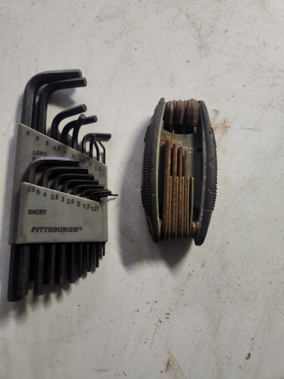 Metric allen wrench sets