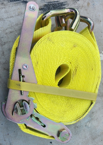 new 2 inch by 27 ft ratchet straps