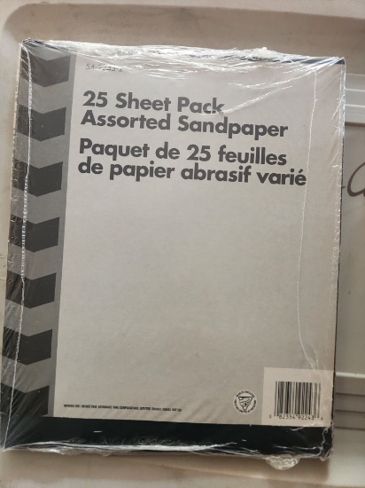 New pack of various sand paper
