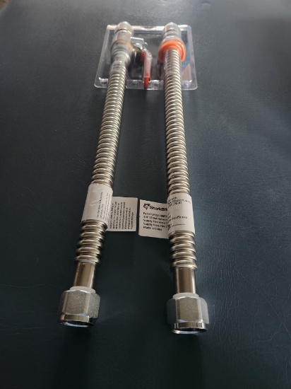 New 3/4 shark bit hot water connect