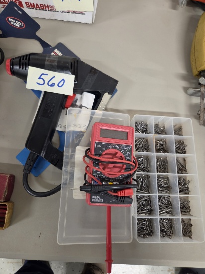 Cotter pins,meter,stapler