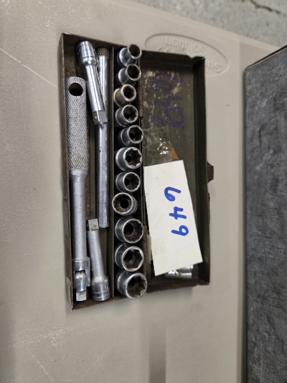 One quarter inch s k socket lot