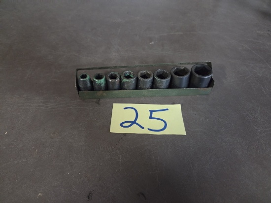 3/8 drive impact 6 pt sockets set 5/16- 3/4