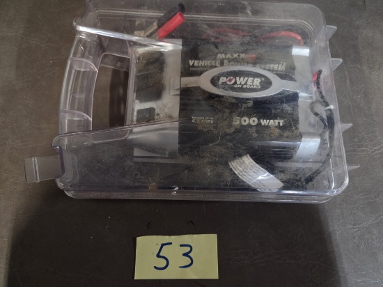 New five hundred watt vehicle converter to a hundred and twenty volt power outlet