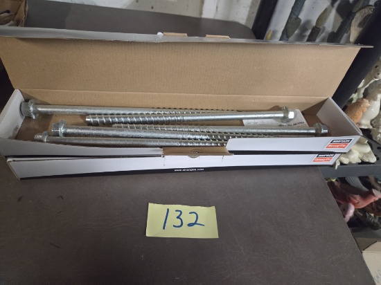 New 1/2 inch x 12 inch anchor bolts
