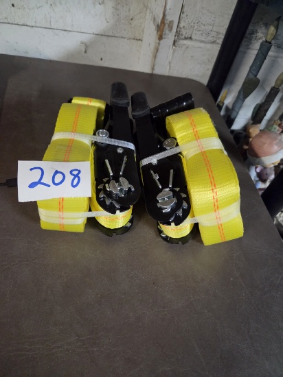 New 2 inch x 27 ft ratchet straps 10,000 lb.