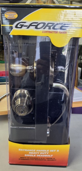 New keyed exterior door lock & dead bolt