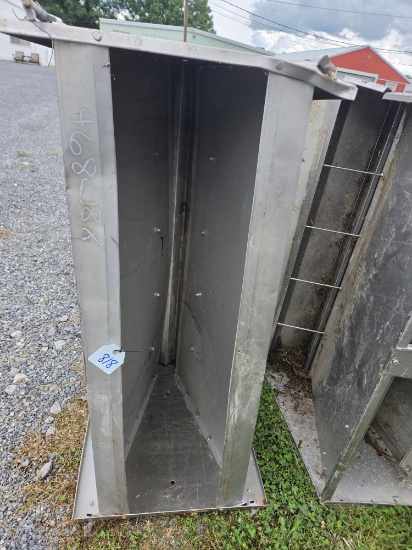 Stainless steel 4 ft double hog feeder