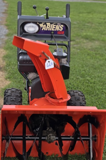 Aries ten twenty eight snow blower