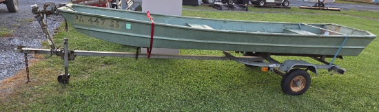 Boat and boat trailer