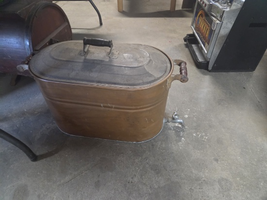 Copper warsh boiler w/ spigot