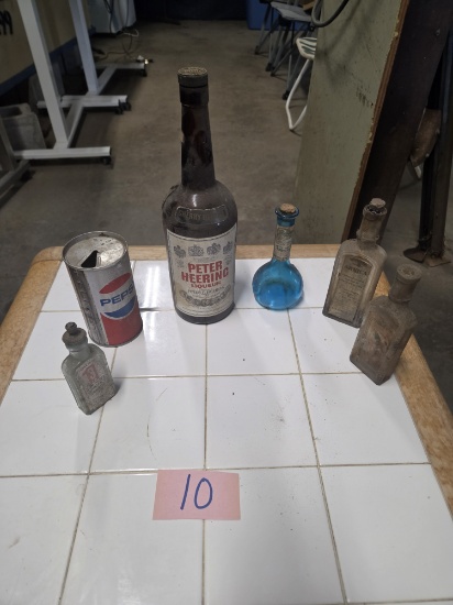 Vintage advertizing bottle lot