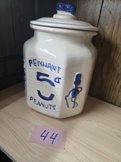 Planter peanut pennant cookies crock