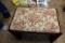 Bench Chair with Floral Seat