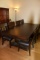 Dark Wood Dining Table with 8 Chairs