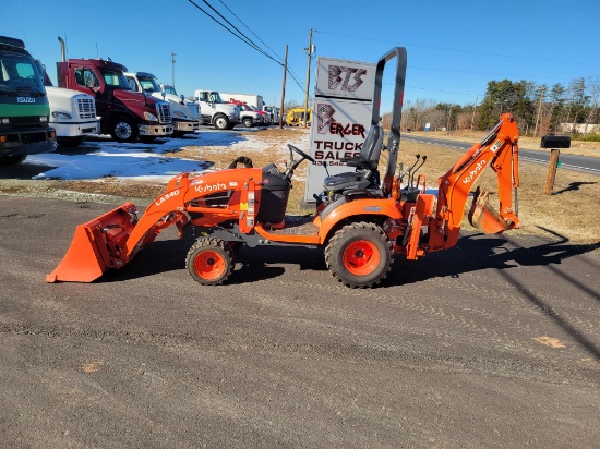 2022 Kubota BX23S Tractor, LA340 Loader,Â BT603 Backhoe, 4x4 PIN: KBUC1DHRKNGD75509