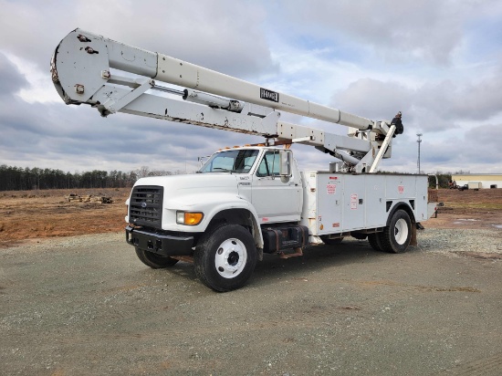1999 Ford F800 55' Bucket Truck w/ Jib VIN: 3FEXF8017XMA12150