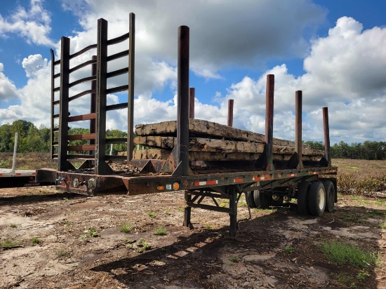 1971 Fruehauf Log Trailer w/ 30' Wood Bridge VIN: HPM332402