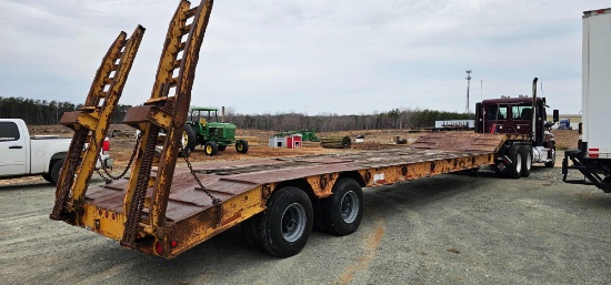 1980 Reid's 35 ton Lowboy Trailer