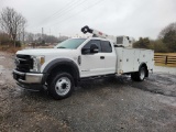 2019 Ford F-450 Extra Cab 4x4 Service Crane VIN: 1FD0X4HT0KEG78041