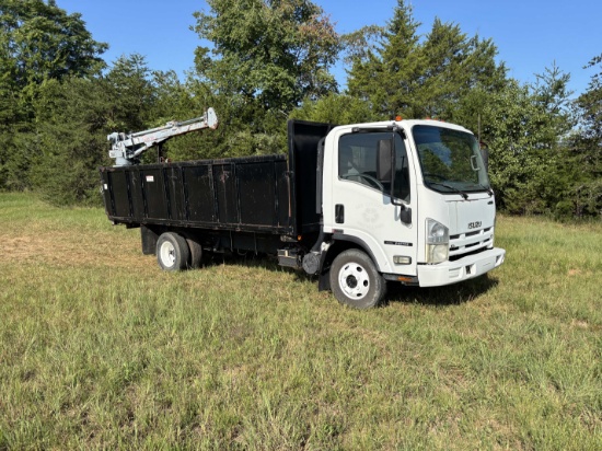 2013 Isuzu NPR Flatbed w/ Crane