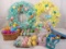 HUGE LOT OF EASTER DECOR INCLUDING 2 WREATHS AND LARGE ASSORTMENT OF EASTER EGGS