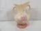LARGE HULL HANDLED VASE IN MAGNOLIA PATTERN