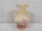 SMALL HULL HANDLED VASE IN MAGNOLIA PATTERN