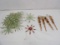 LOT OF (18) BEAUTIFUL BEADED CHRISTMAS ORNAMENTS