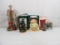 LOT OF (5)  CHRISTMAS DECOR AND SHELF ORNAMENTS INCLUDING HALLMARK KEEPSAKE