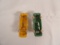 (2) VINTAGE DIECAST CARS - GREEN AND YELLOW