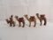 LOT OF (5) WOODEN CHRISTMAS DECORATIONS