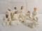 SET OF (12) PIECE PORCELAIN NATIVITY SET WITH GOLD DETAIL