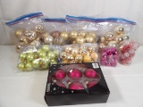 HUGE LOT OF CHRISTMAS BALL ORNAMENTS
