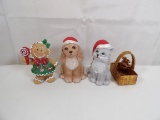 (4) PIECE LOT OF CHRISTMAS STATUES/FIGURES