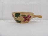 WATT OVENWARE HANDLED BEAN BOWL IN STARFLOWER PATTERN