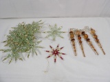 LOT OF (18) BEAUTIFUL BEADED CHRISTMAS ORNAMENTS