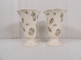 (2) PFALTZGRAFF NATUREWOOD PARFAIT DISHES/ VASES
