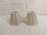 (2) PARTYLITE ELEGANCE MOSAIC SHADE