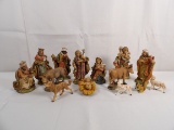 (15) ITALIAN RESIN NATIVITY FIGURES