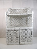 WICKER SHELF UNIT