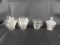 LOT OF VINTAGE CLEAR GLASS AND CRYSTAL