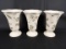 LOT OF (3) PFALTZGRAFF NATUREWOOD PARFAIT DISHES / VASES