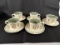 SET OF (5) PFLATZGRAFF NATUREWOOD TEA CUPS AND SAUCERS