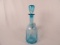 MID-CENTRUY TURQUOISE DECANTER AND STOPPER