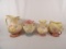 LOT OF (4) HULL ART POTTERY VASES
