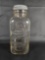 VINTAGE SQUARE BALL PERFECT MASON JAR WITH ZINC LID.