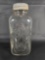VINTAGE SQUARE BALL PERFECT MASON JAR WITH ZINC LID.