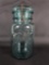 VINTAGE BALL IDEAL JAR IN BLUE WITH GLASS LID AND WIRE CLOSURE