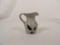 TINY WILLIAMSBURG POTTERY PITCHER BLUE LEAVES